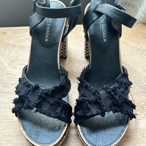 Kelsi Dagger black sandals